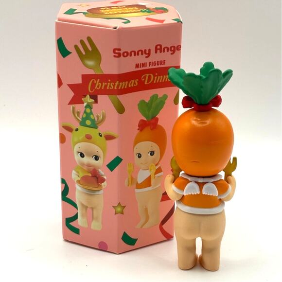 New Sonny Angel Carrot Mini Figure, Christmas Dinner Series, Open Box - Picture 2 of 5